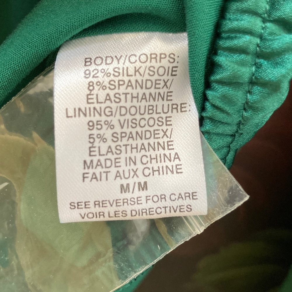 NWOT Cami NYC 98% Silk Satin Namie Top in Spruce P2P 19 in. - Picture 6 of 11